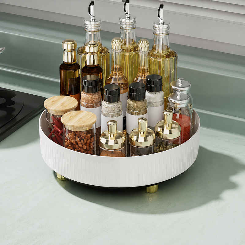 360° Rotating Spice Organizer Tray