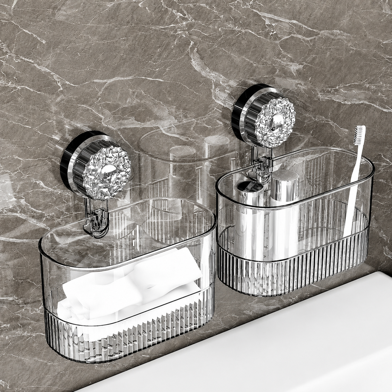 No-Drill Wall-Mounted Storage Basket