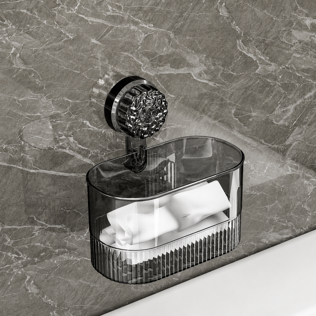 No-Drill Wall-Mounted Storage Basket