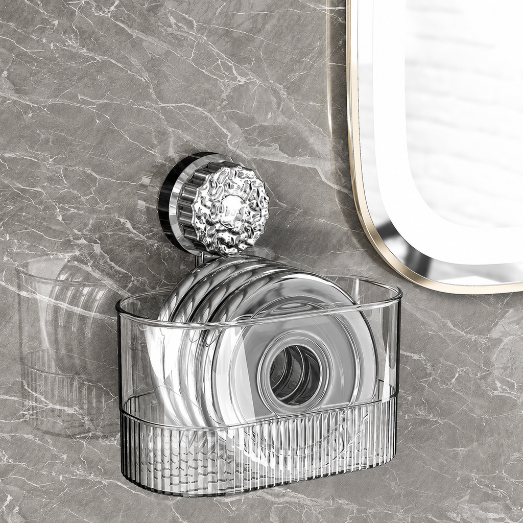 No-Drill Wall-Mounted Storage Basket