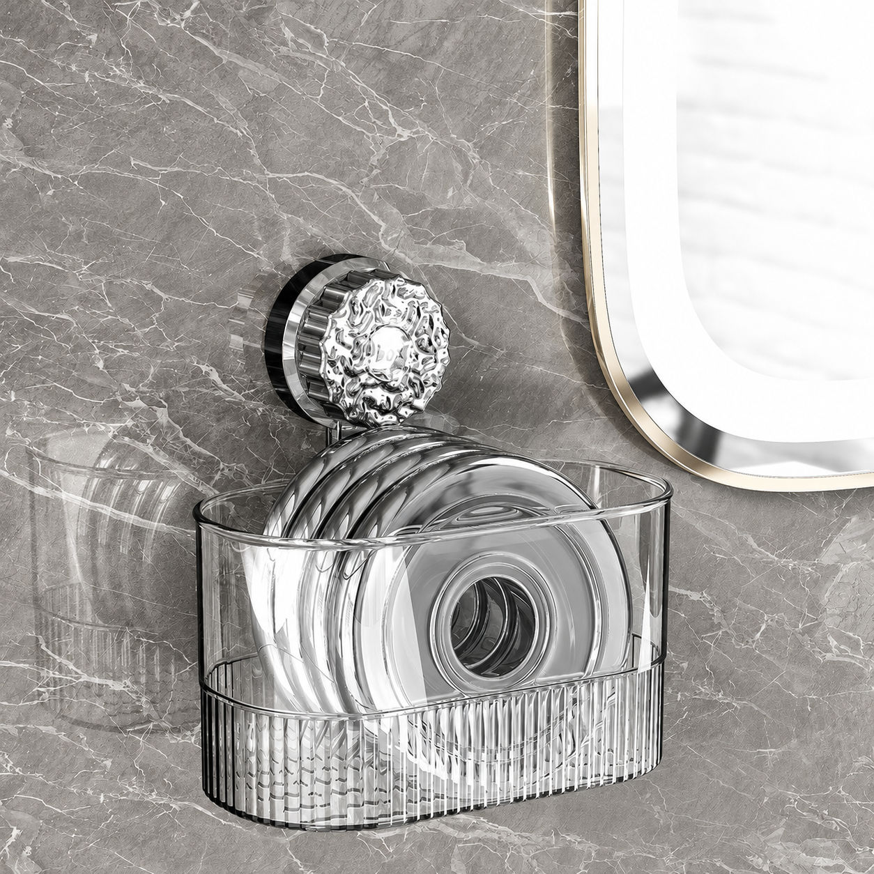 No-Drill Wall-Mounted Storage Basket