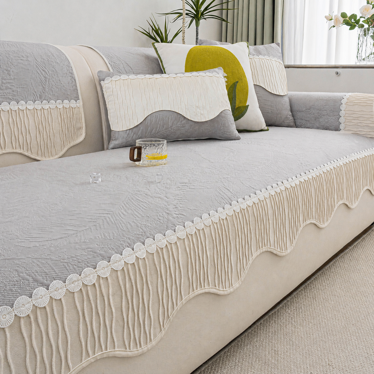 Cooling Ice Silk Sofa Cover Mat
