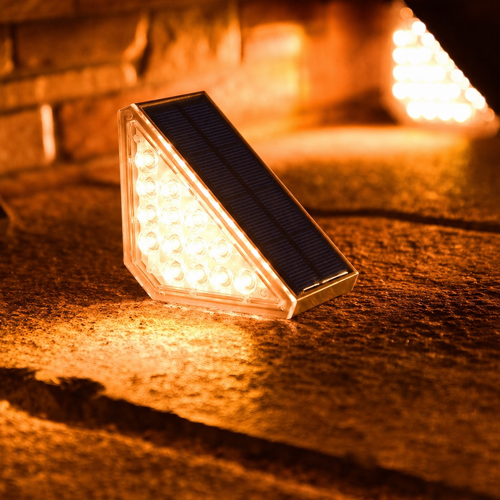 Solar Triangle Step Lights
