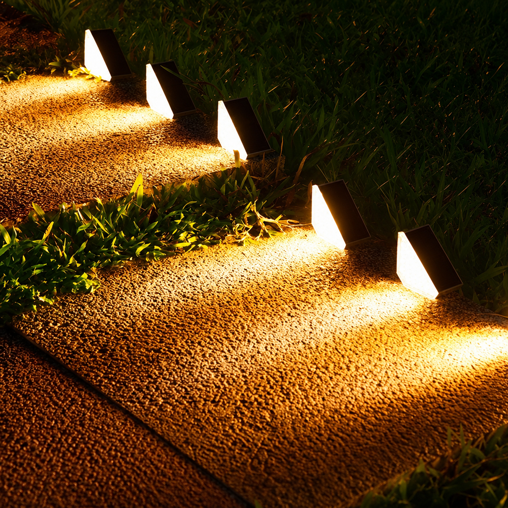 Solar Triangle Step Lights