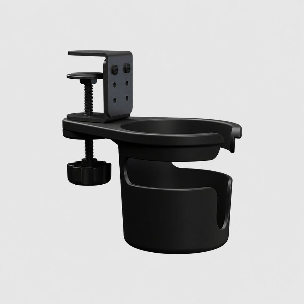 Rotating Desk Cup Holder Clamp
