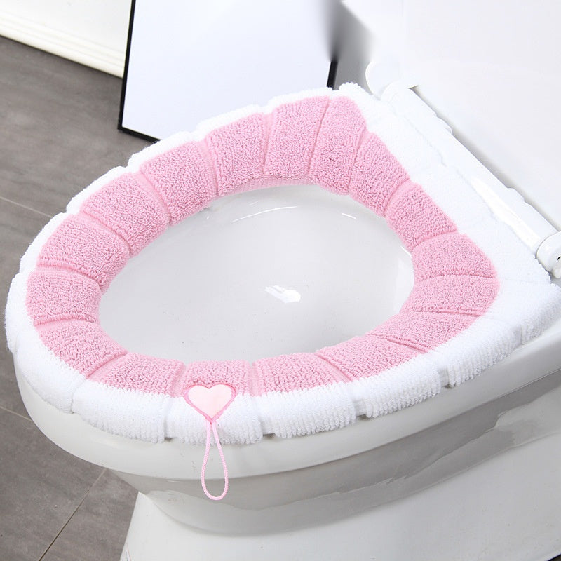Soft Washable Toilet Seat Cover with Handle