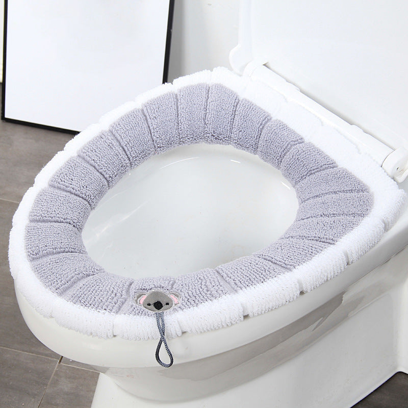Soft Washable Toilet Seat Cover with Handle